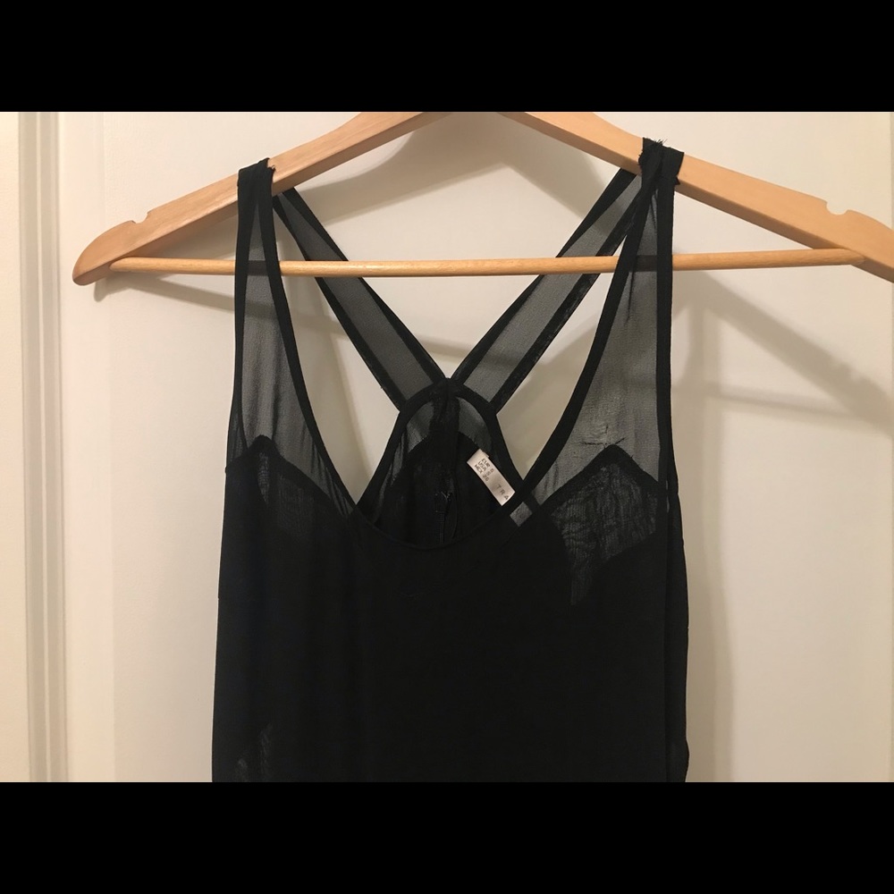 Black maxi dress with cutouts